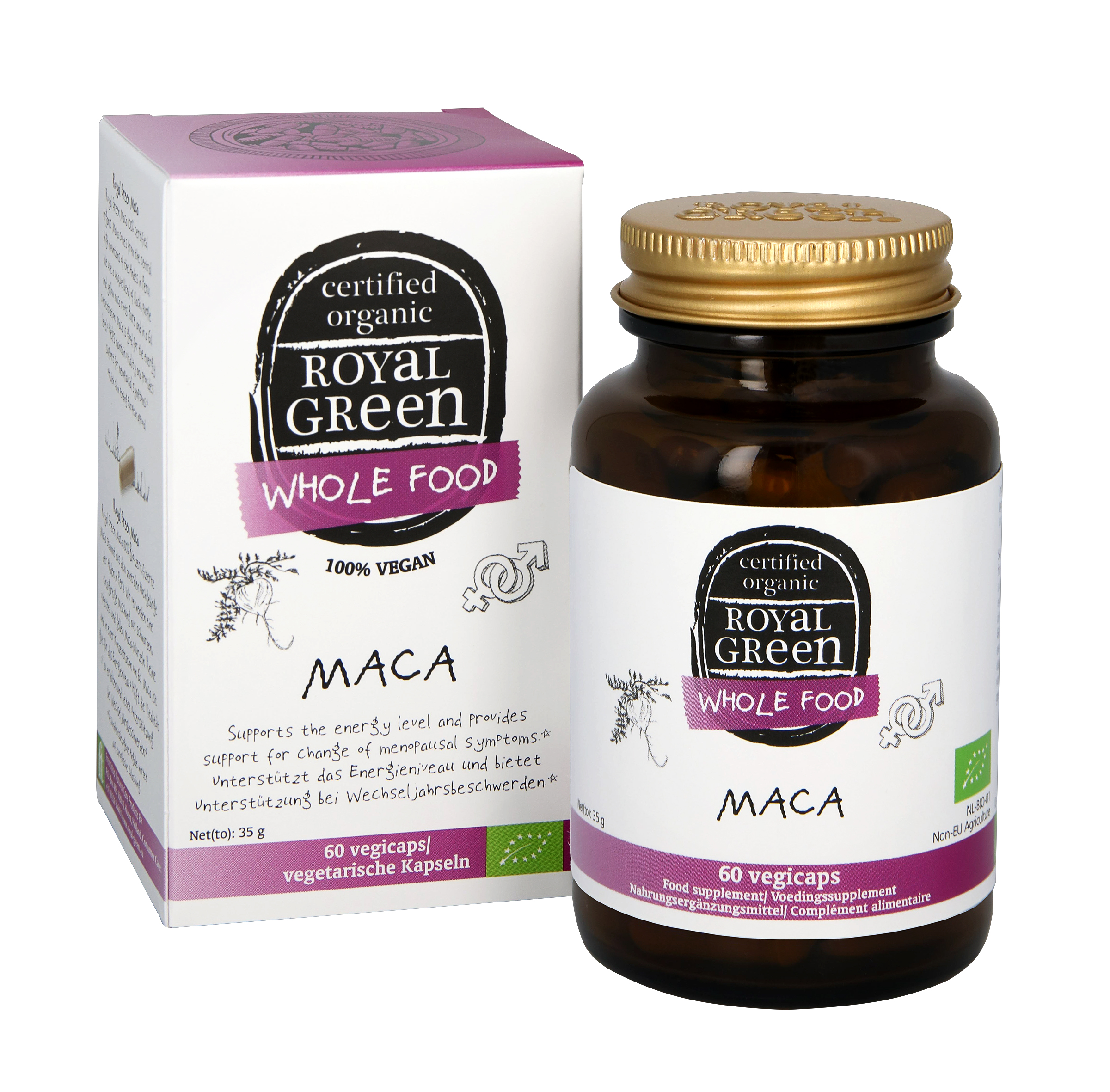 Royal Green Maca bio (60 vega capsules)