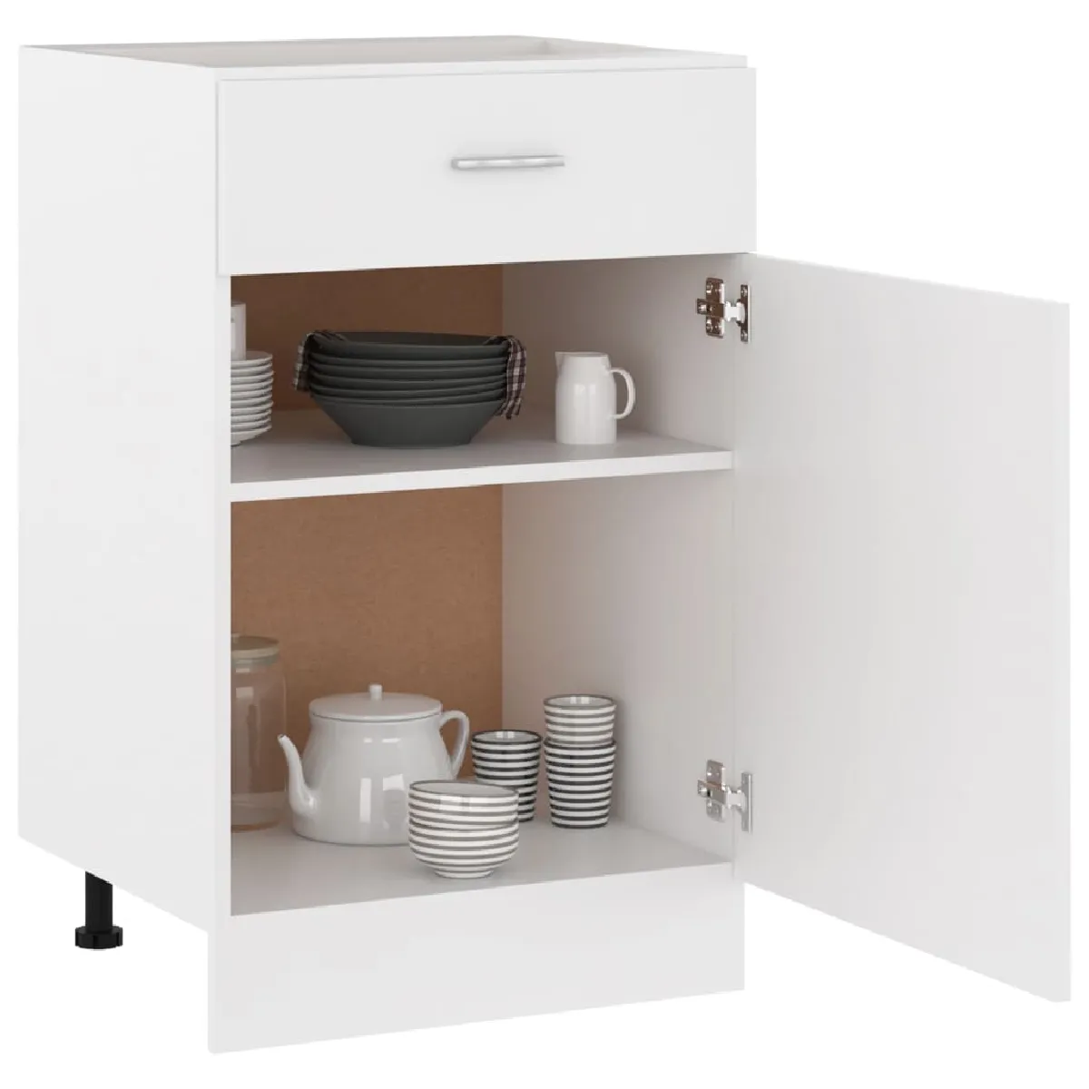 VidaXL Armoire Planche Tiroir Blanc