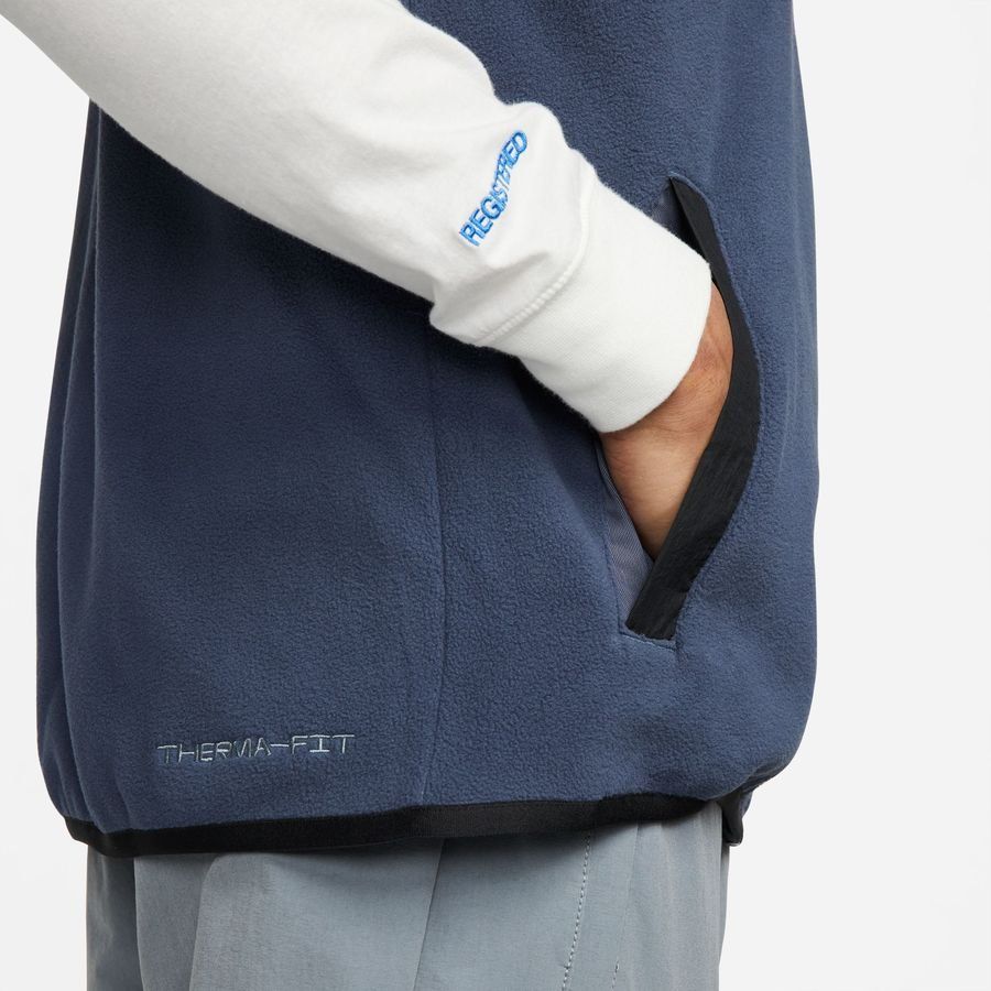 Nike Veste Fleece NSW Therma-FIT - Bleu/Noir