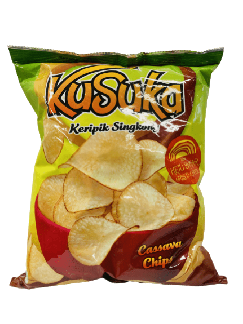 Kusuka Cassave Chips Gegrilde Kaas Smaak 180g