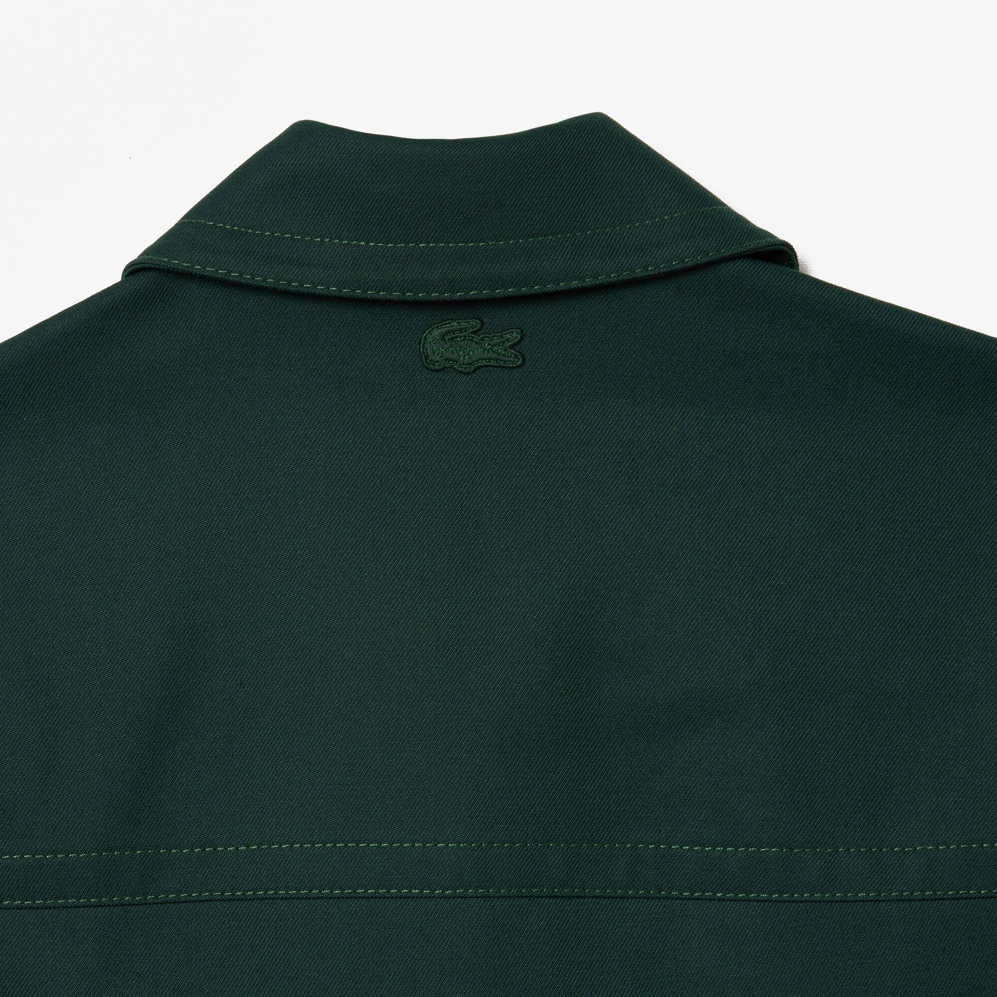 Veste courte relaxed fit Vert sinople