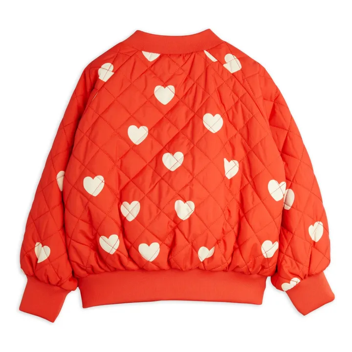 Mini Rodini Bomber Cœur Matière Recyclée | Rouge