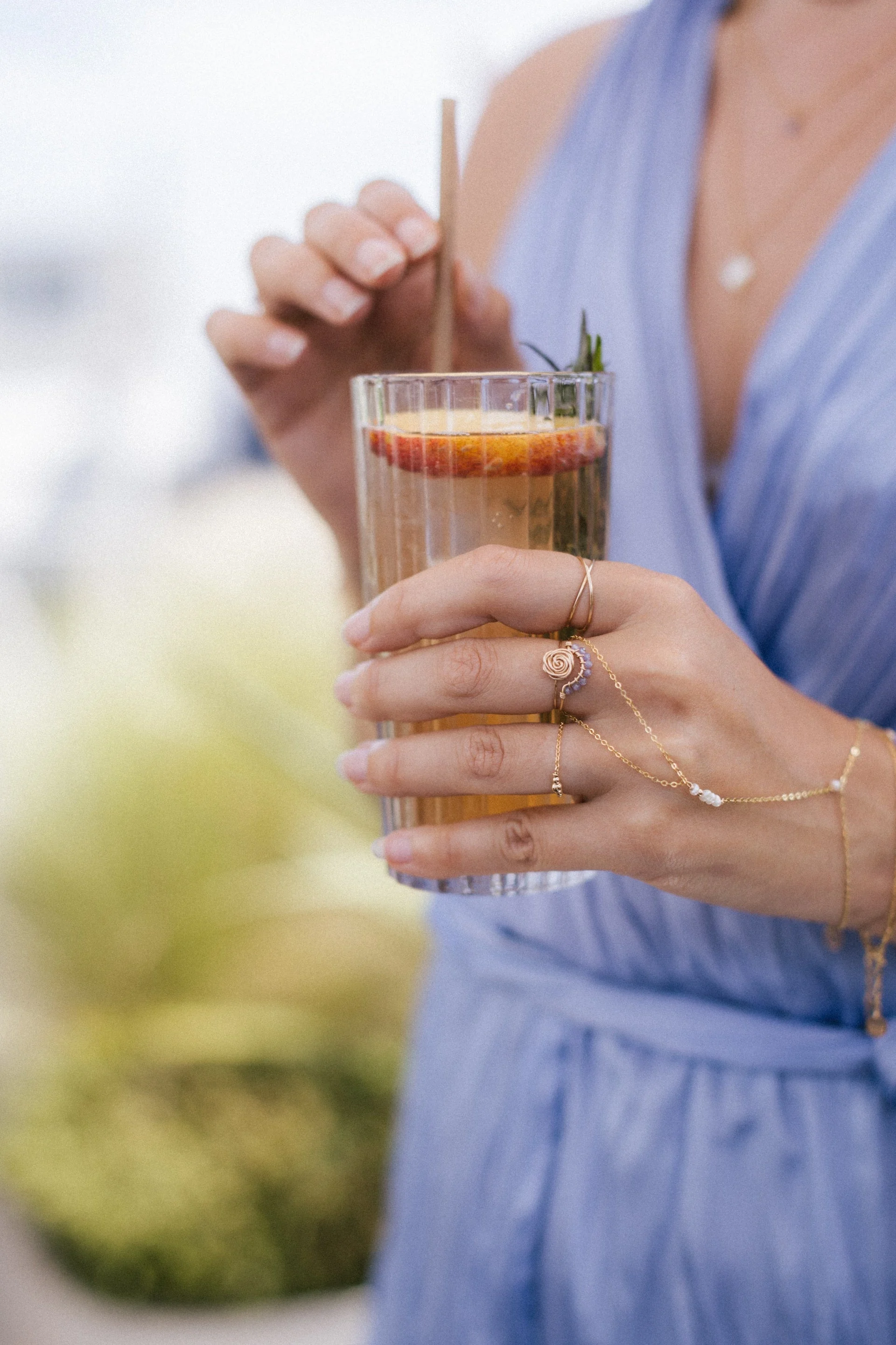 Bijou de main théa perles | Blanc