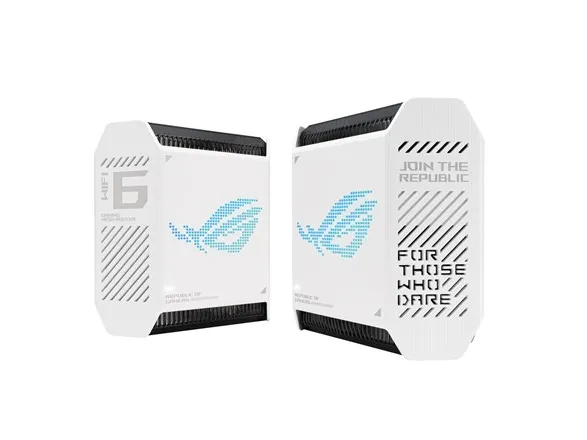 ASUS ROG Rapture GT6 - Wi-Fi-system - (2 routere) - op til 5800 sq.ft - mesh 1GbE, 2.5GbE - Wi-Fi 6 - Tri-Band