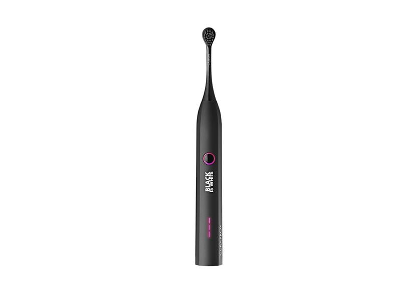 CURAPROX Schallzahnbürste Black is White Hydrosonic Elektrische Zahnbürste in Matt-Schwarz