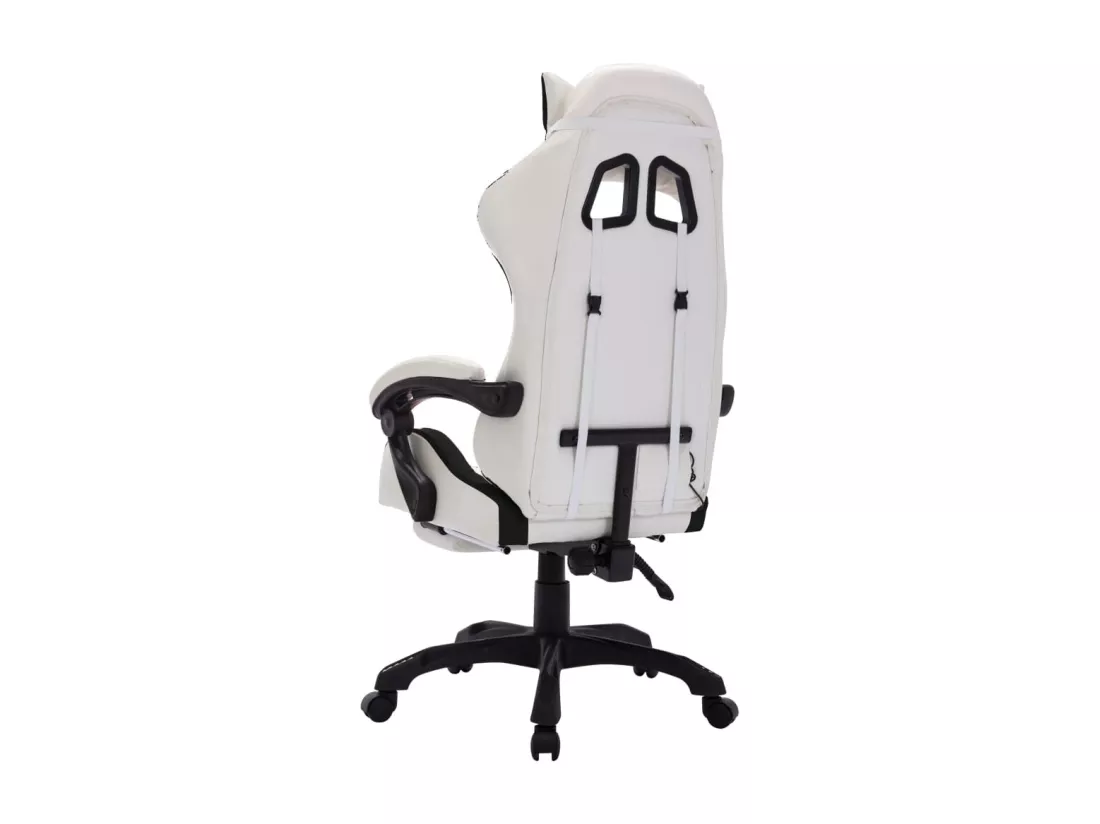 Chaise fauteuil siège pivotante cuir noire 64 x 65 x 119 cm 02_0024208