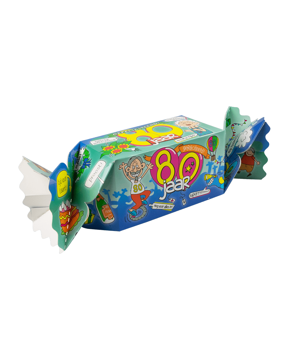 Geschenkdoosje 80 Jaar 26cm
