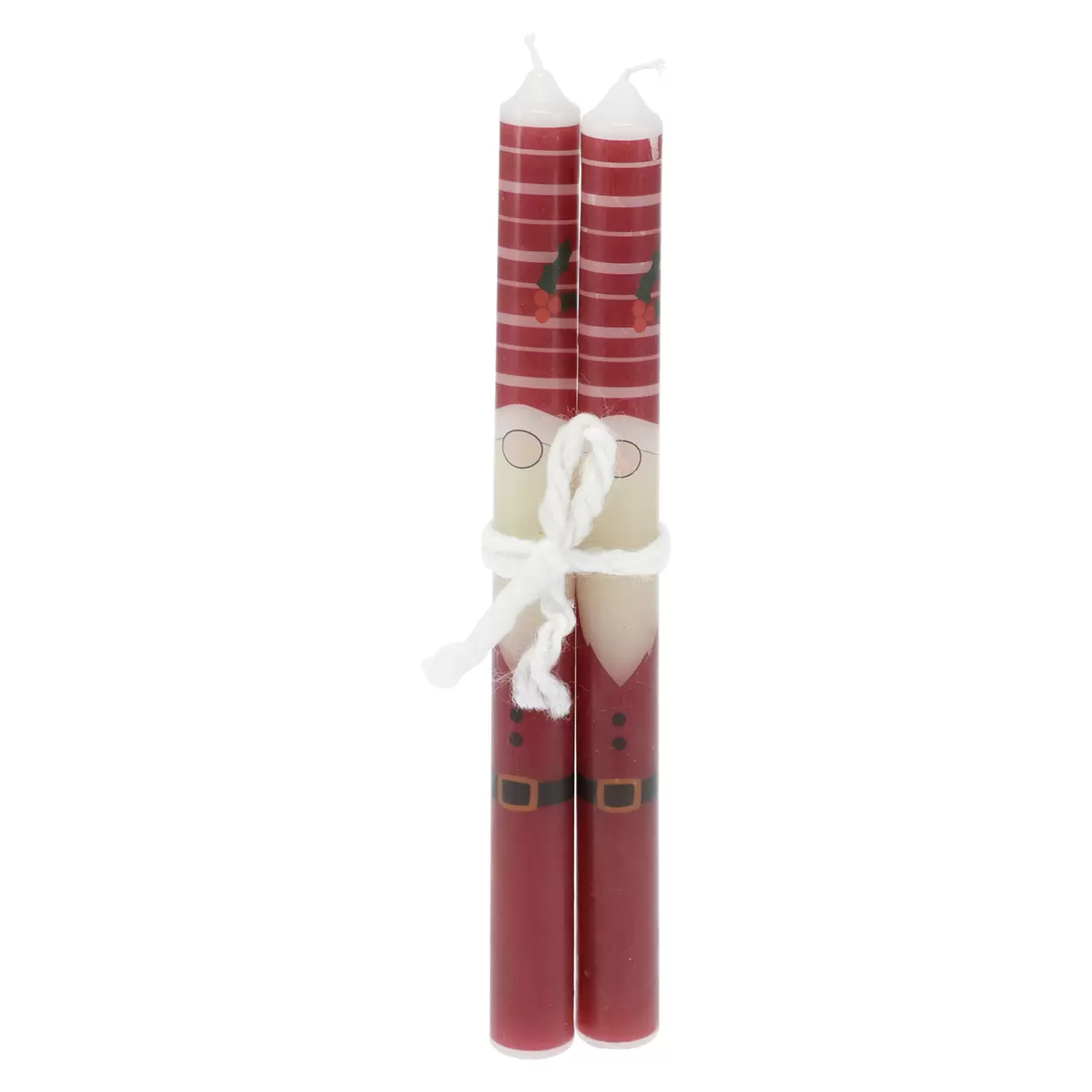 Stabkerze XMAS rot,weiss