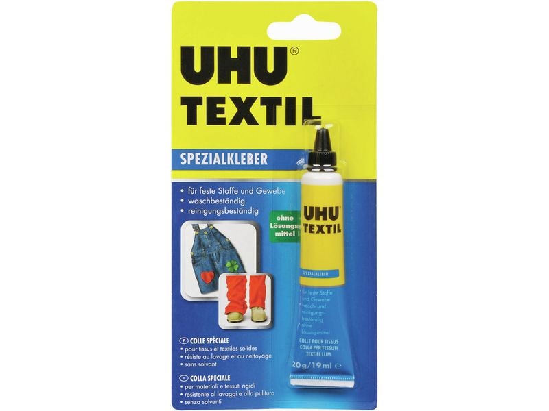 UHU Spezialkleber Textil 20 g Schnellkleber