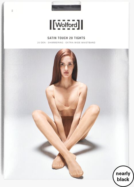 zwarte wolford panty's satin touch 20 tights