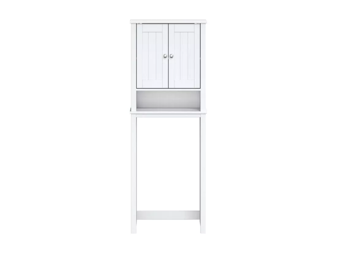Rangement au-dessus de la cuvette BERG blanc bois massif