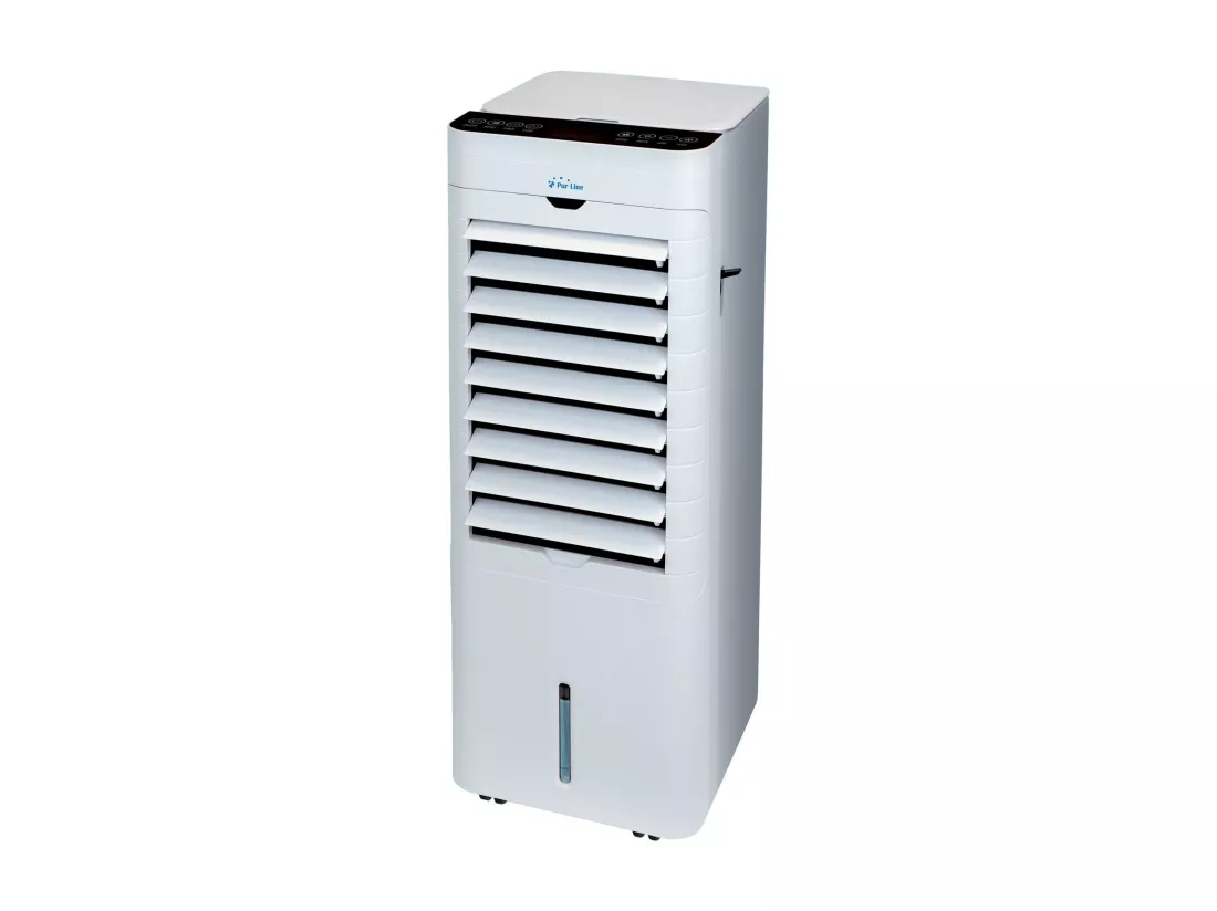 Rafraichisseur d'air par évaporation à débit élevé et chauffage