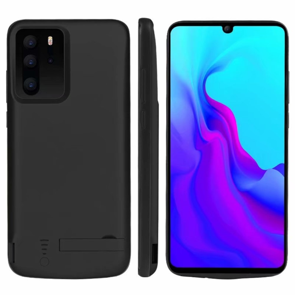 Huawei P30 Pro New Edition / P30 Pro Akku Case (5000mAh) Schutzhülle mit Kickstand - Schwarz