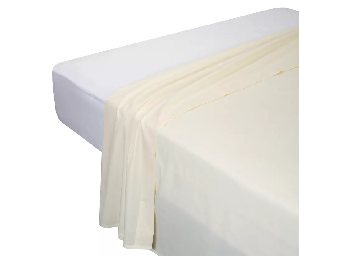 Parure de lit 100% coton avec 150 fils au pouce carré Beige