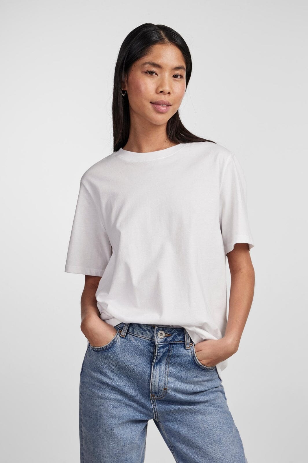 Pieces Pcria Ss Solid Tee 4280157 bright white