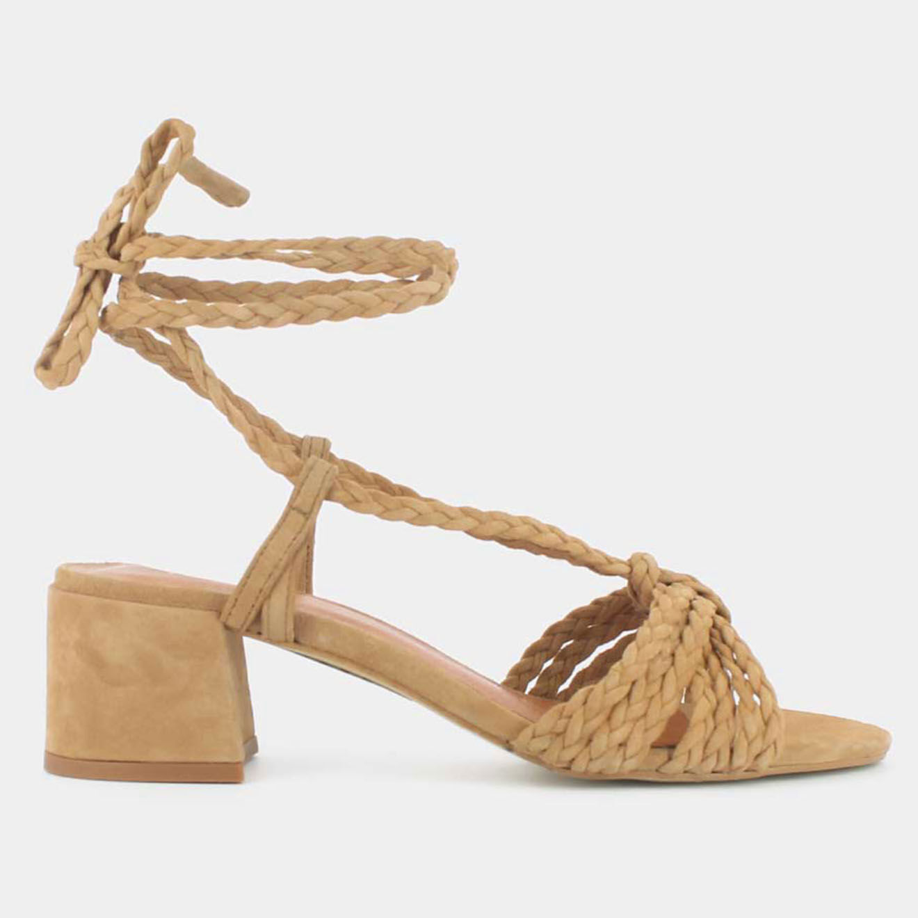 Jonak Sandales en Velours de Cuir Archimede beiges