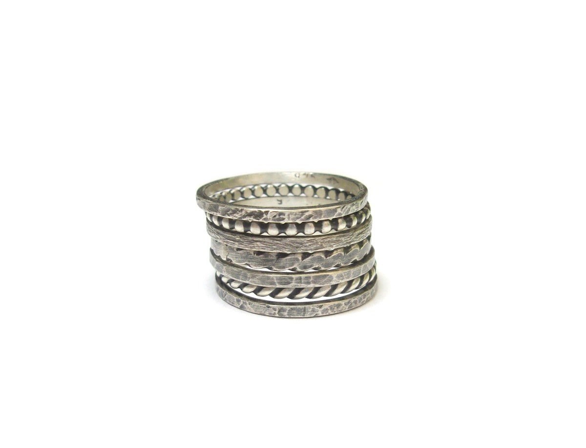 Bague Ethnique Semainier en Argent 925