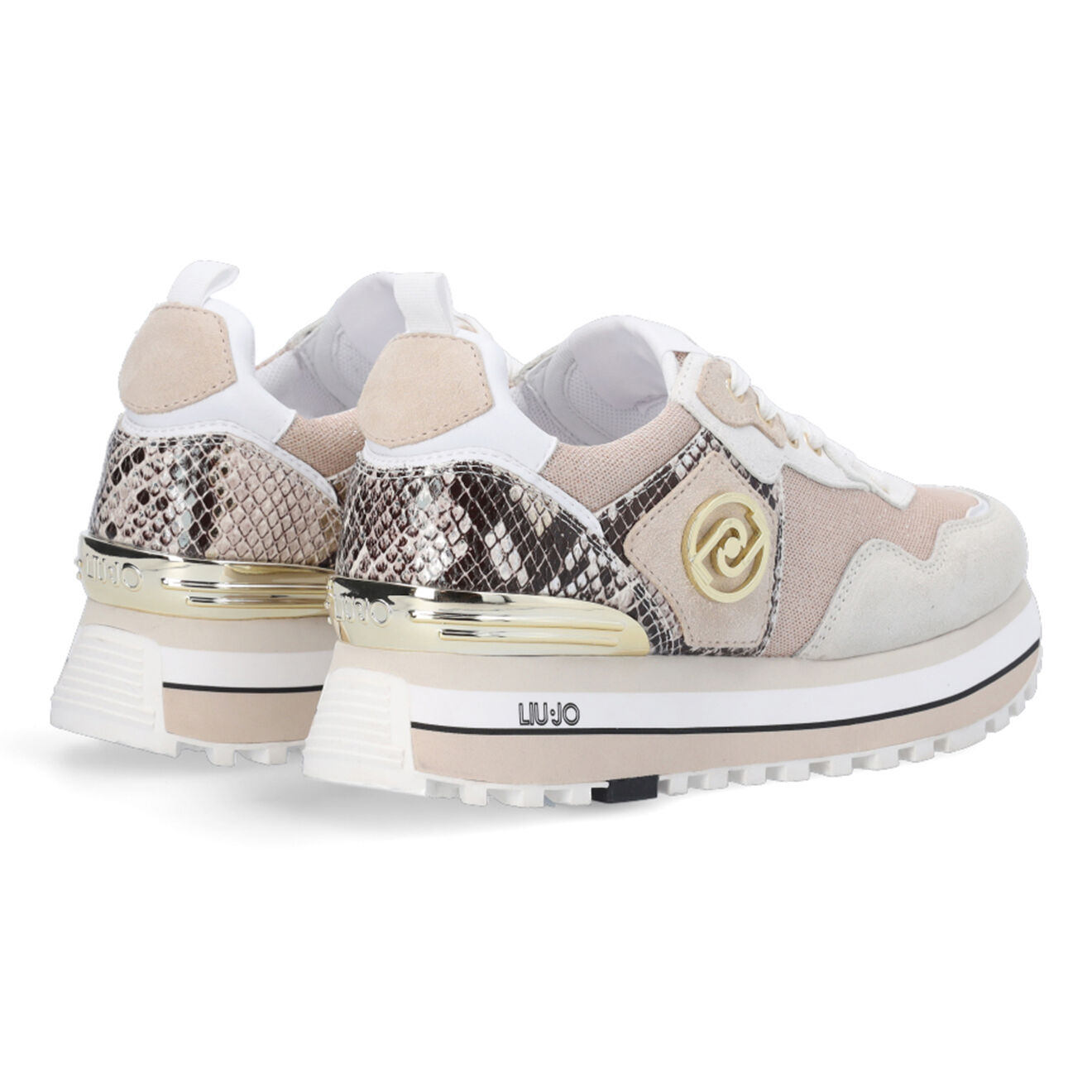 Liu-Jo Sneakers Maxi blanc/doré