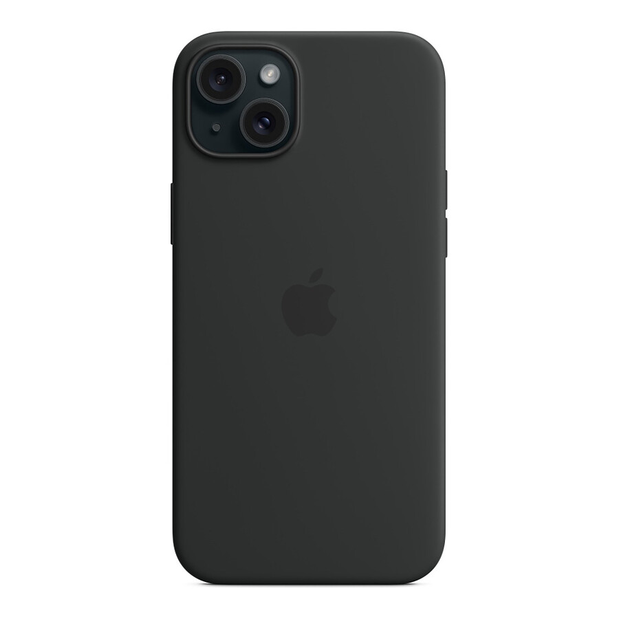 Apple Coque en silicone avec MagSafe pour iPhone 15 Plus - Noir