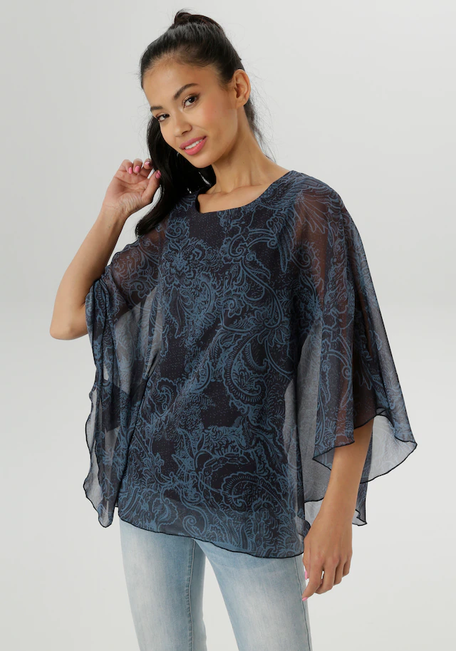 Aniston SELECTED Chiffonbluse , im modischen Lagenlook - NEUE KOLLEKTION