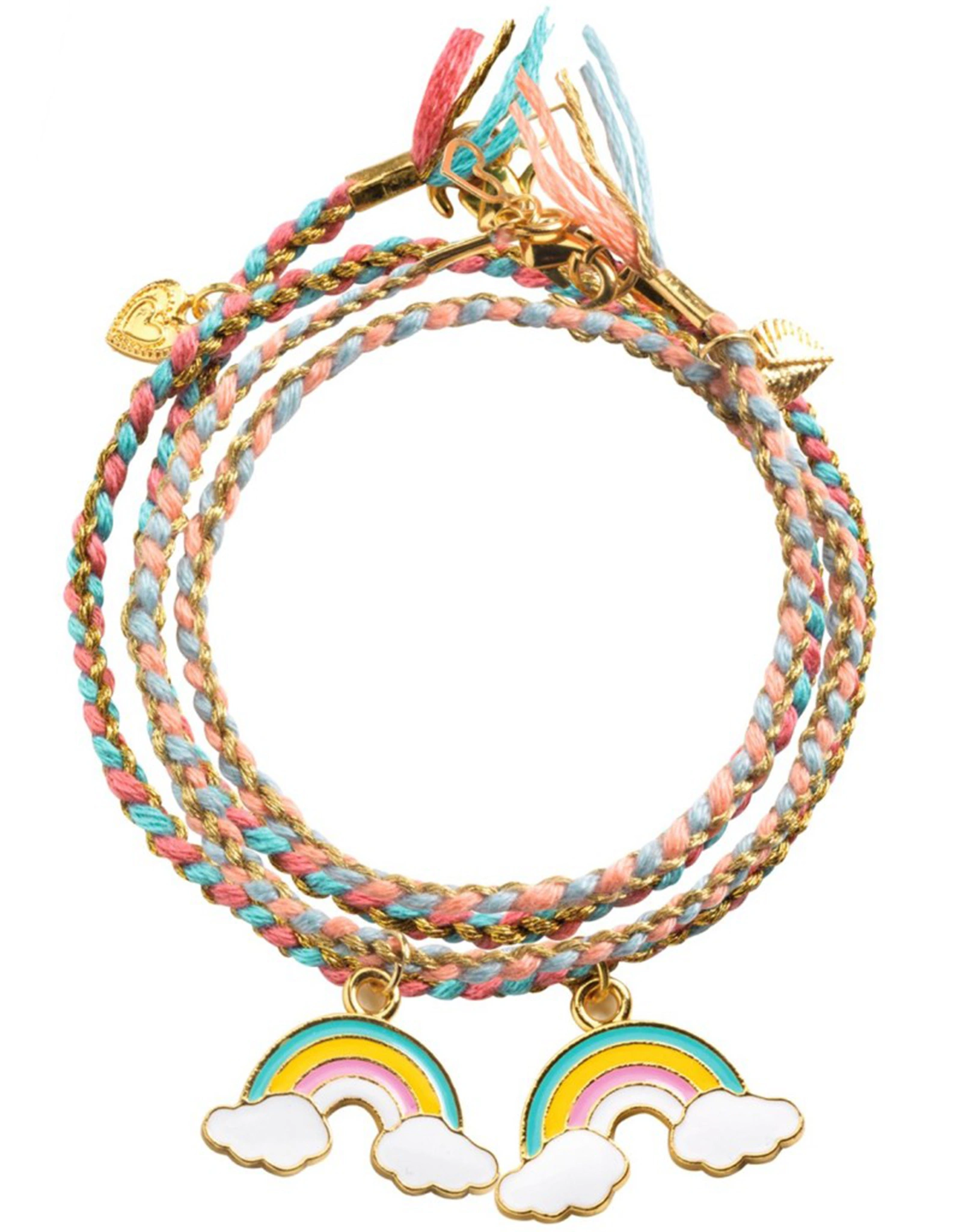 Freundschafts-Schmuckbastelset REGENBOGEN 17-teilig