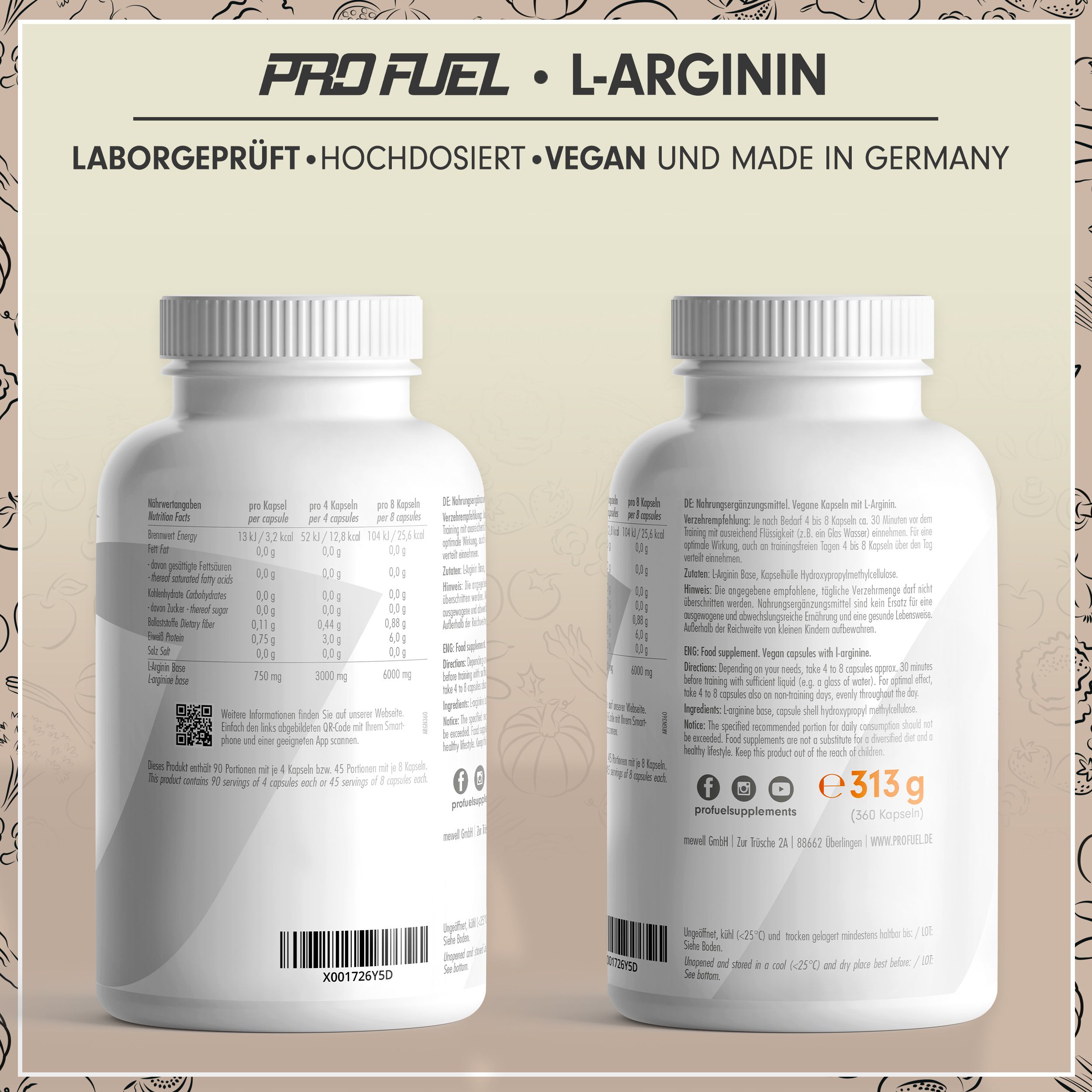 ProFuel - L-ARGININ Kapseln