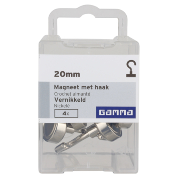 GAMMA Magneet met haak 20 mm