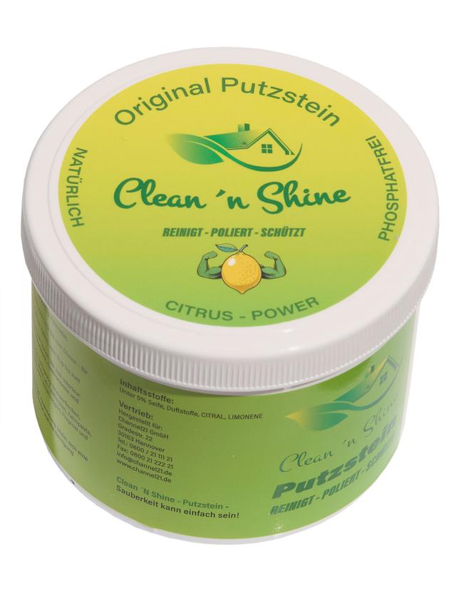Clean & Shine Putzstein mit Schwamm