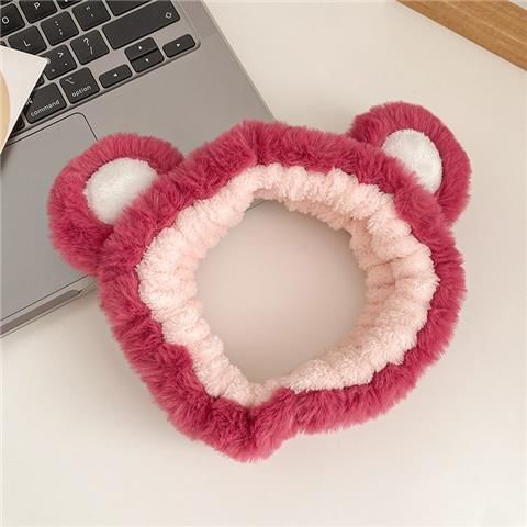 Karnemelk - Bear Chenille Gezichtsreiniger Hoofdband
