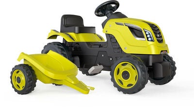 Smoby  Farmer Traktor XL + Tilhenger, Grønn
