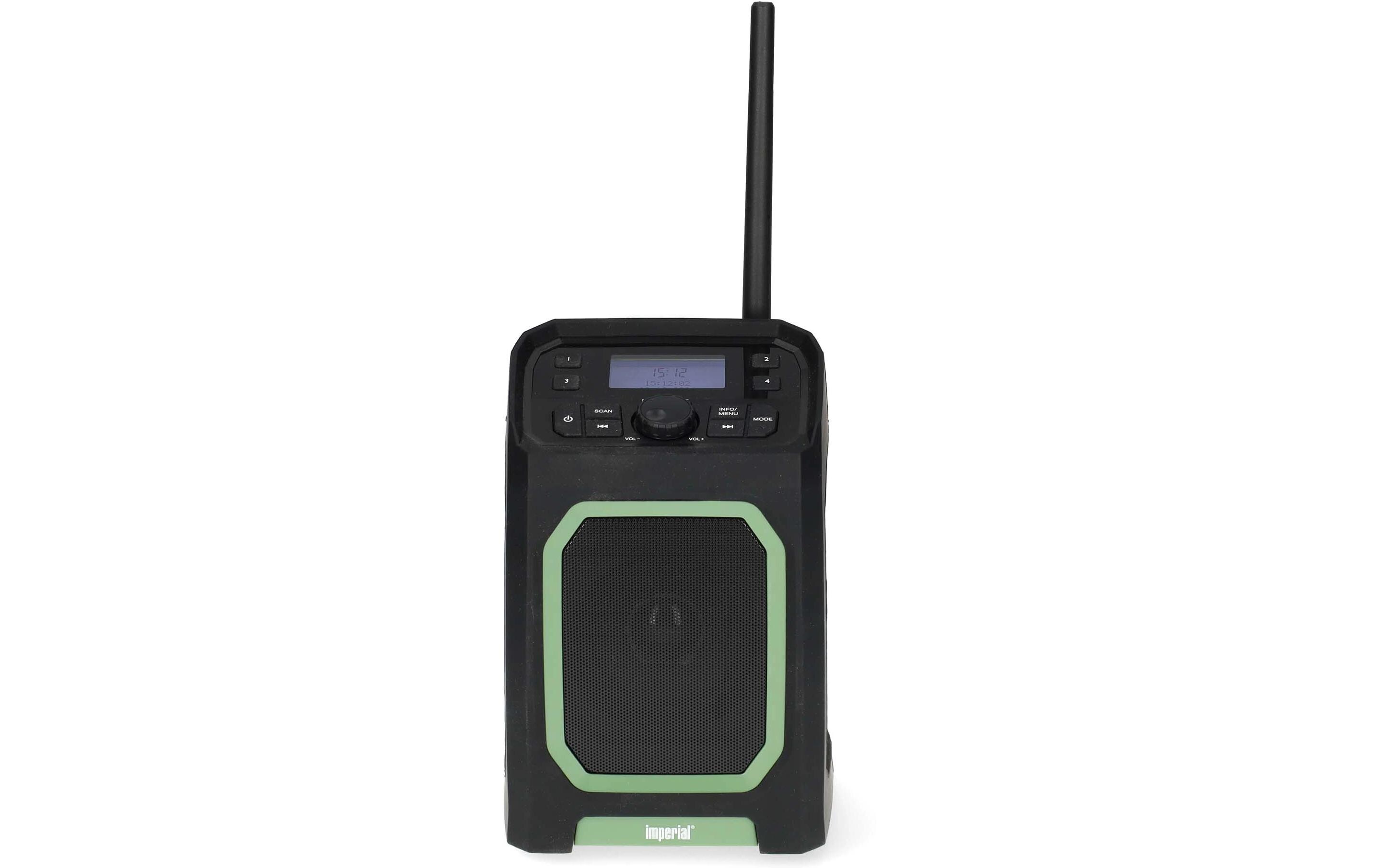 DAB+ Radio Dabman OR 5 Grün/SchwarzMobiles DAB+/FM-Aussenradio