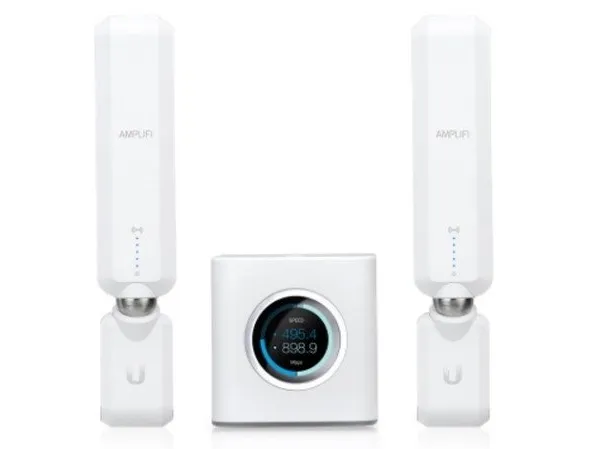 Ubiquiti AmpliFi Home Wi-Fi System AFi-HD - Wi-Fi system (router, 2 extendere) - op til 20.000 sq.ft - mesh - GigE - 802.11a/b/g/n/n/ac