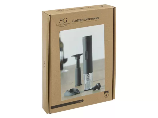 Coffret Sommelier 4 Pièces Noir - SECRET DE GOURMET