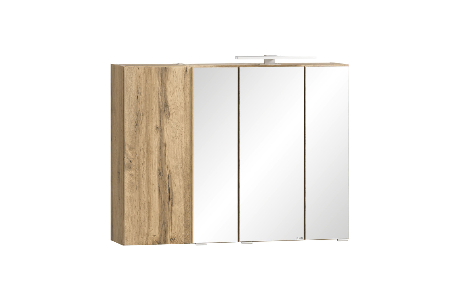 3D-Spiegelschrank - Wotaneiche - 85 cm