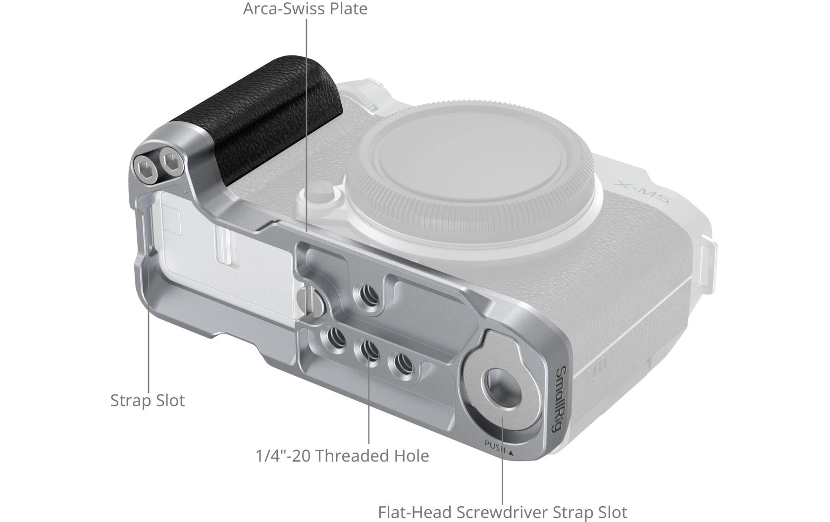 L-Winkel Mount PlateVielseitige Halterung für die X-M5 Silver