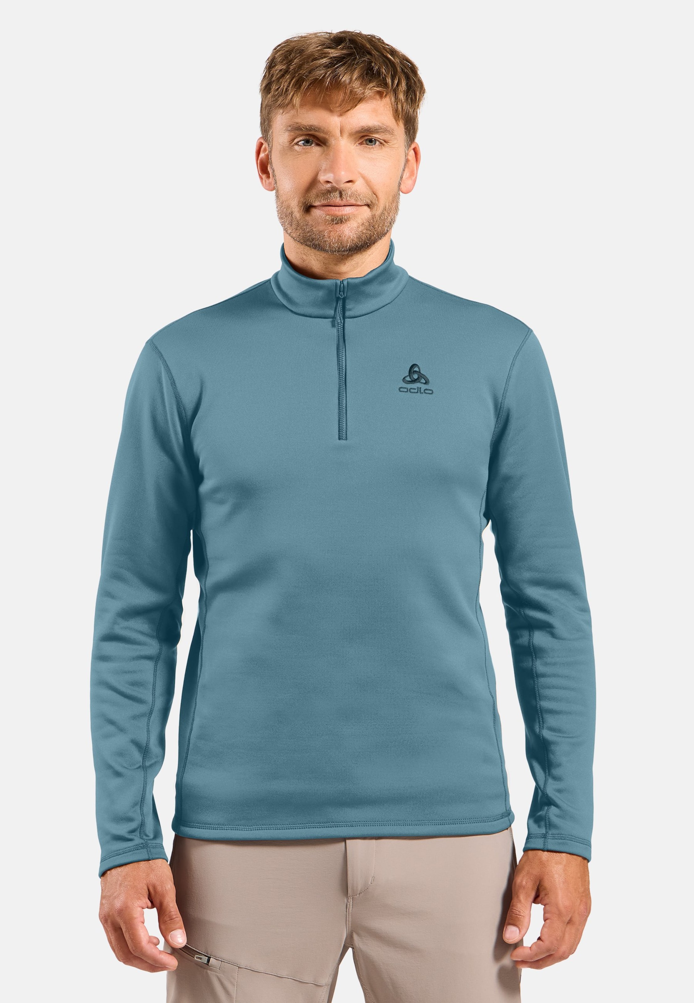 Berra Mid Layer mit Halbreissverschluss in provincial blue