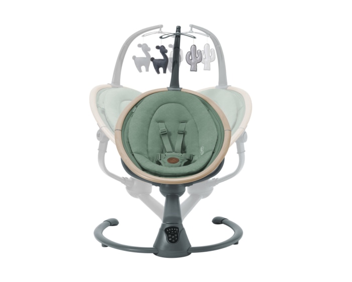 Cassia Elektrische Schaukel 0 - 6 M   0 - 9 kg    Automatische Bewegungserkennung  |    Um 360° drehbarer Sitz  |    12 beruhigende Melodien  |    Besonders geringes Gewicht |