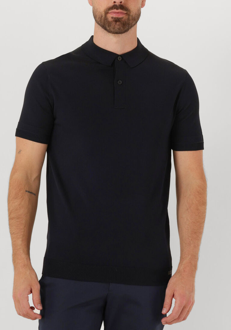 donkerblauwe genti polo polo button ss k2046-1260