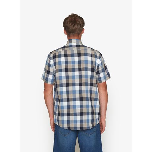 Signal Glen Slub Hunter Check Skjorte, Deep Marine, 3XL