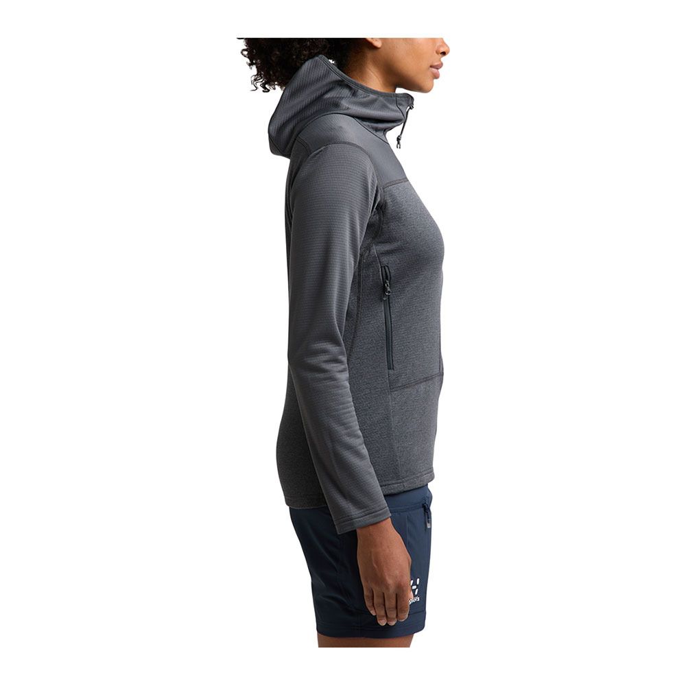 Haglöfs ROC FLASH MID HOOD - Veste Femme magnetite