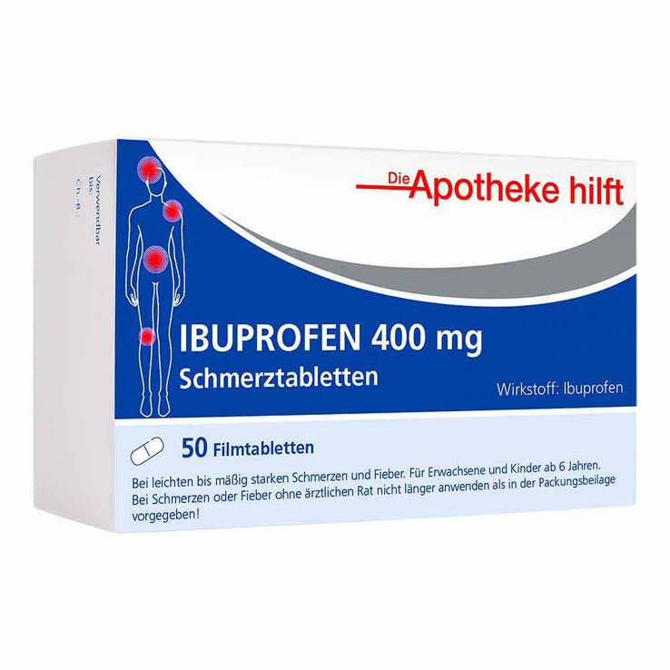 Ibuprofen 400 mg Die Apotheke hilft Filmtabletten, 50 St