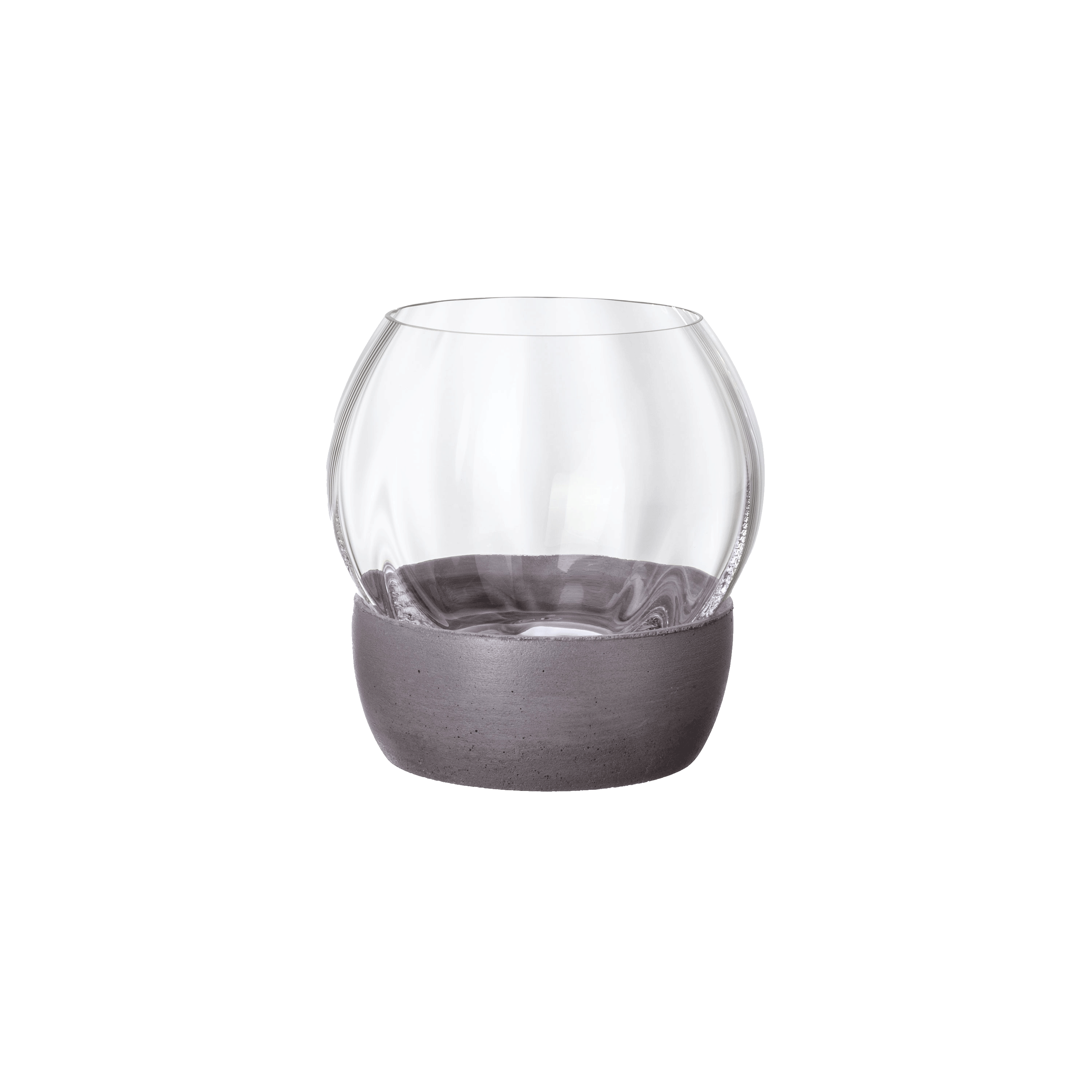 Rose Garden Tealight holder Clear, 4.4'' x 4.5'', crystal glass