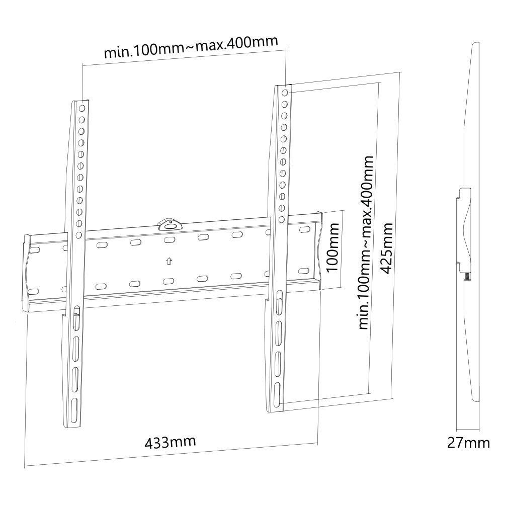 Neomounts FPMA-W300BLACK flatsceen wandsteun