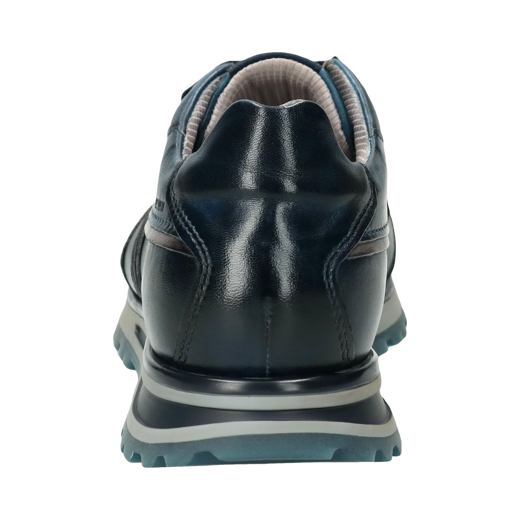 Leder Sneaker dunkelblau