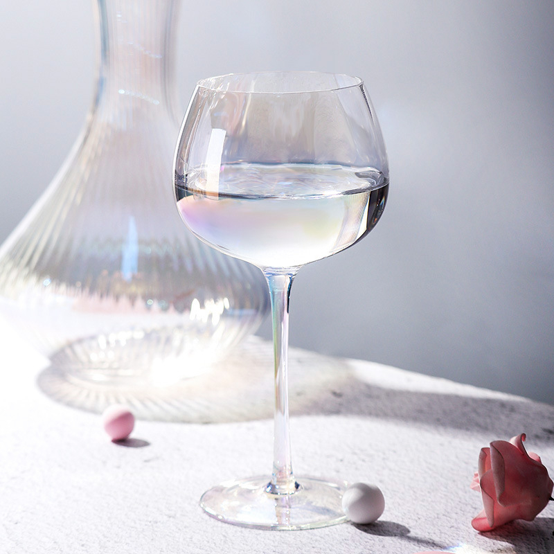 (6er Set) 350ml Irisierendes Getränke Glas Rainbow Cocktail Cup