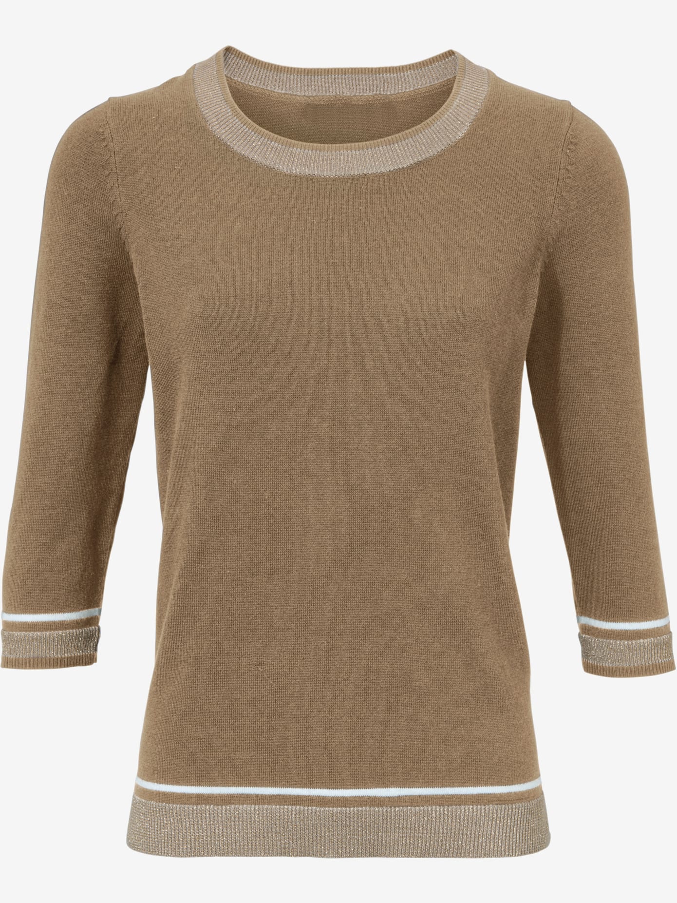Pull col rond superbe fil brillant