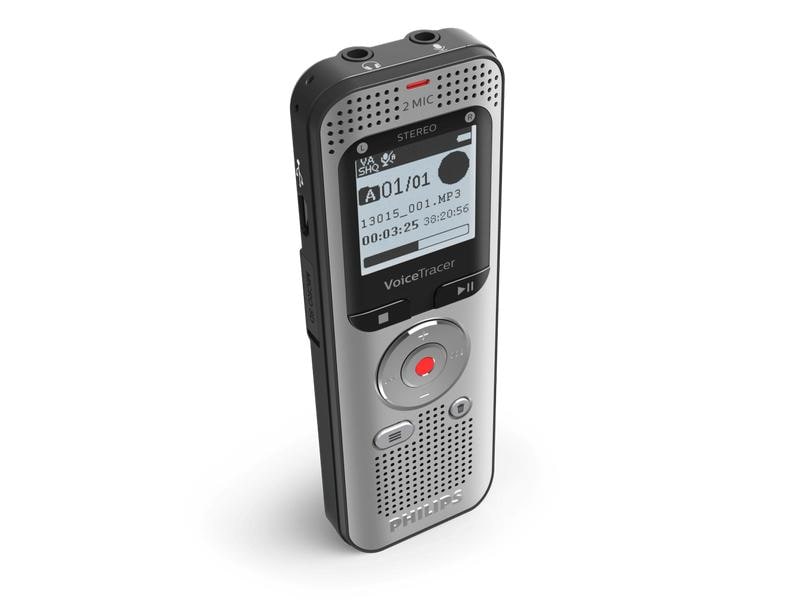 Philips Diktiergerät VoiceTracer DVT2050 Hochwertige Aufnahmen mit vollem Stereoklang