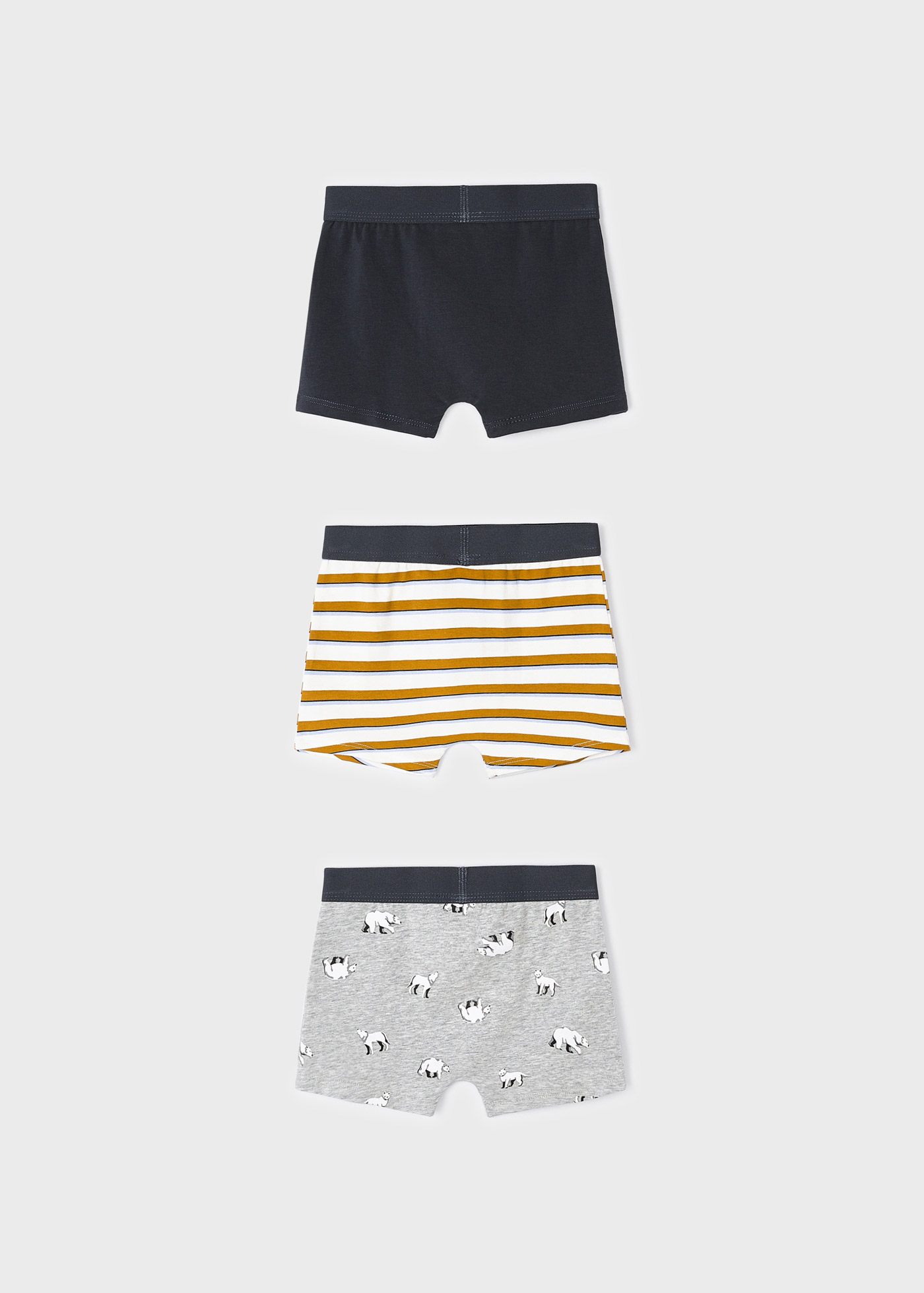 Conjunto de 3 cuecas boxer para meninos