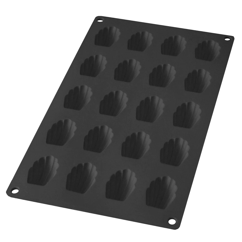 Moule 20 mini madeleines noir Lékué