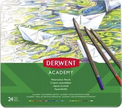 Derwent Academy akvarelblyant ass. farver (24 stk.)